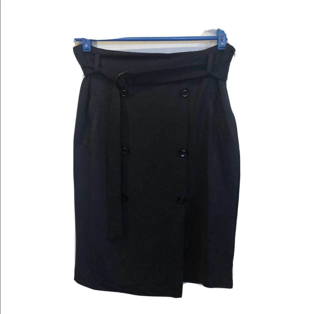 JustFab Black Pencil Skirt Size Medium NWT